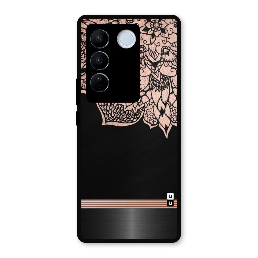 Classic Black Sleak Design Metal Back Case for Vivo V27