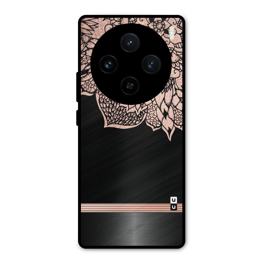 Classic Black Sleak Design Metal Back Case for Vivo X100