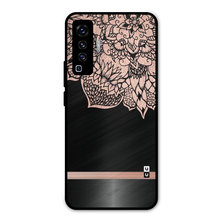 Classic Black Sleak Design Metal Back Case for Vivo X50