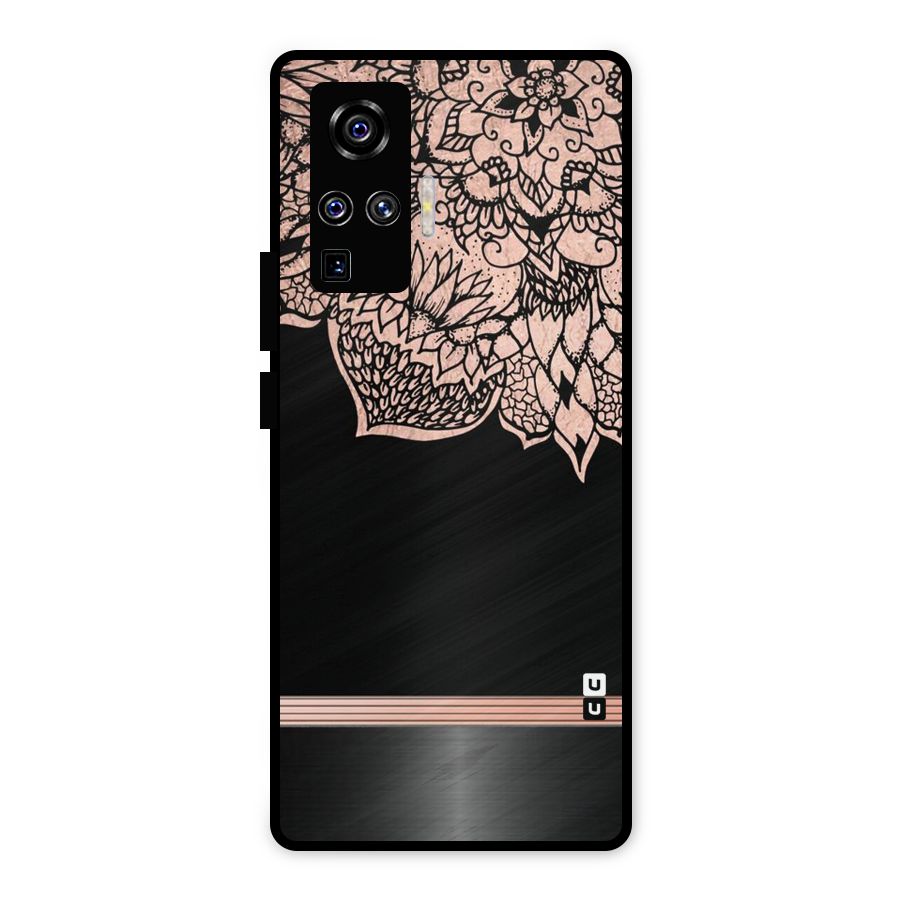 Classic Black Sleak Design Metal Back Case for Vivo X50 Pro