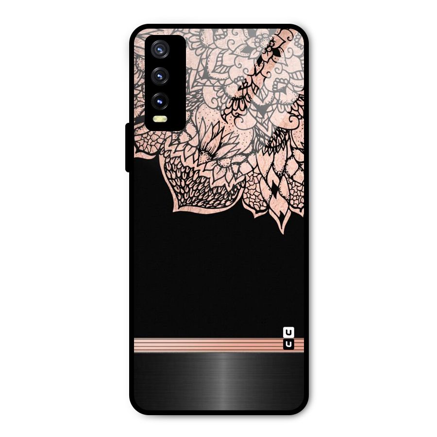 Classic Black Sleak Design Metal Back Case for Vivo Y20