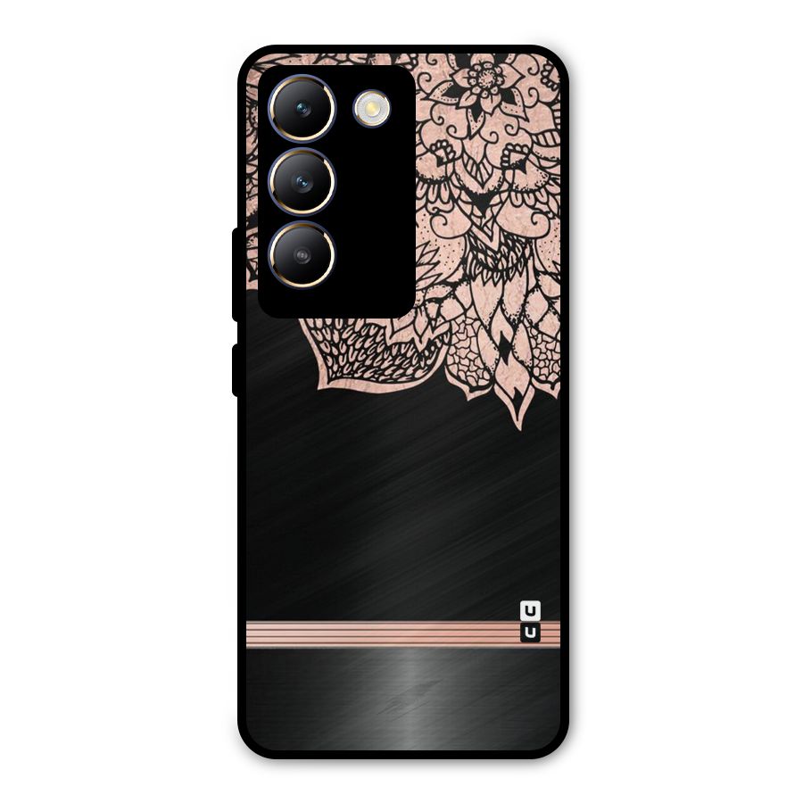Classic Black Sleak Design Metal Back Case for Vivo Y200e