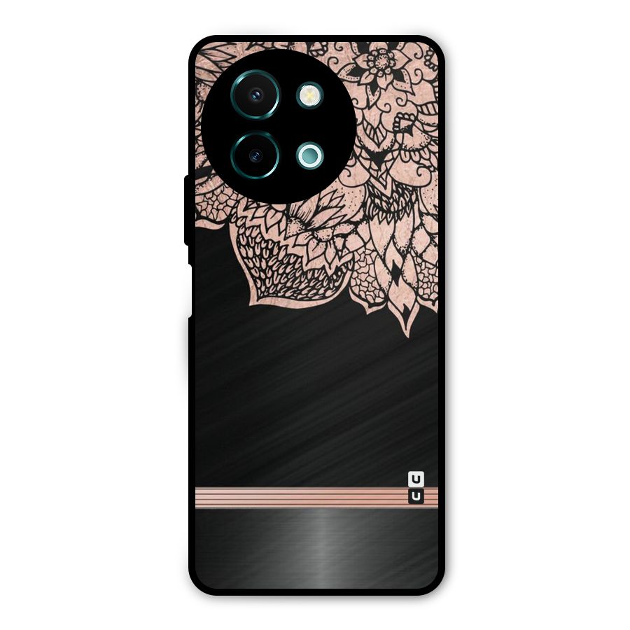Classic Black Sleak Design Metal Back Case for Vivo Y58