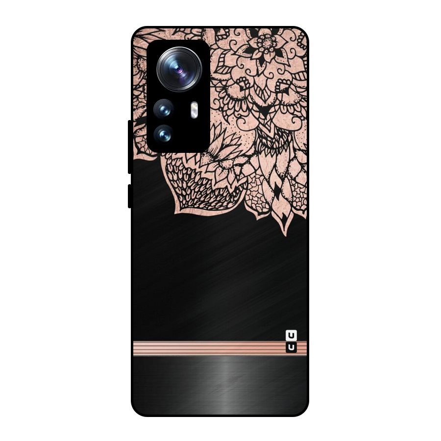 Classic Black Sleak Design Metal Back Case for Xiaomi 12 Pro