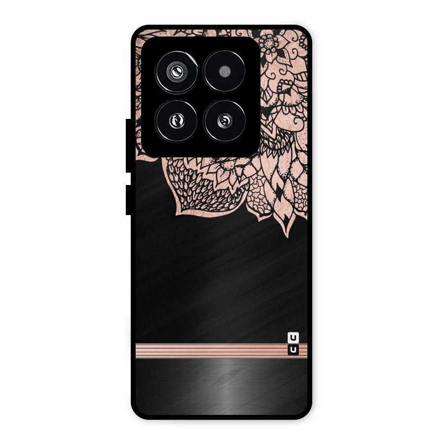 Classic Black Sleak Design Metal Back Case for Xiaomi 14 Pro