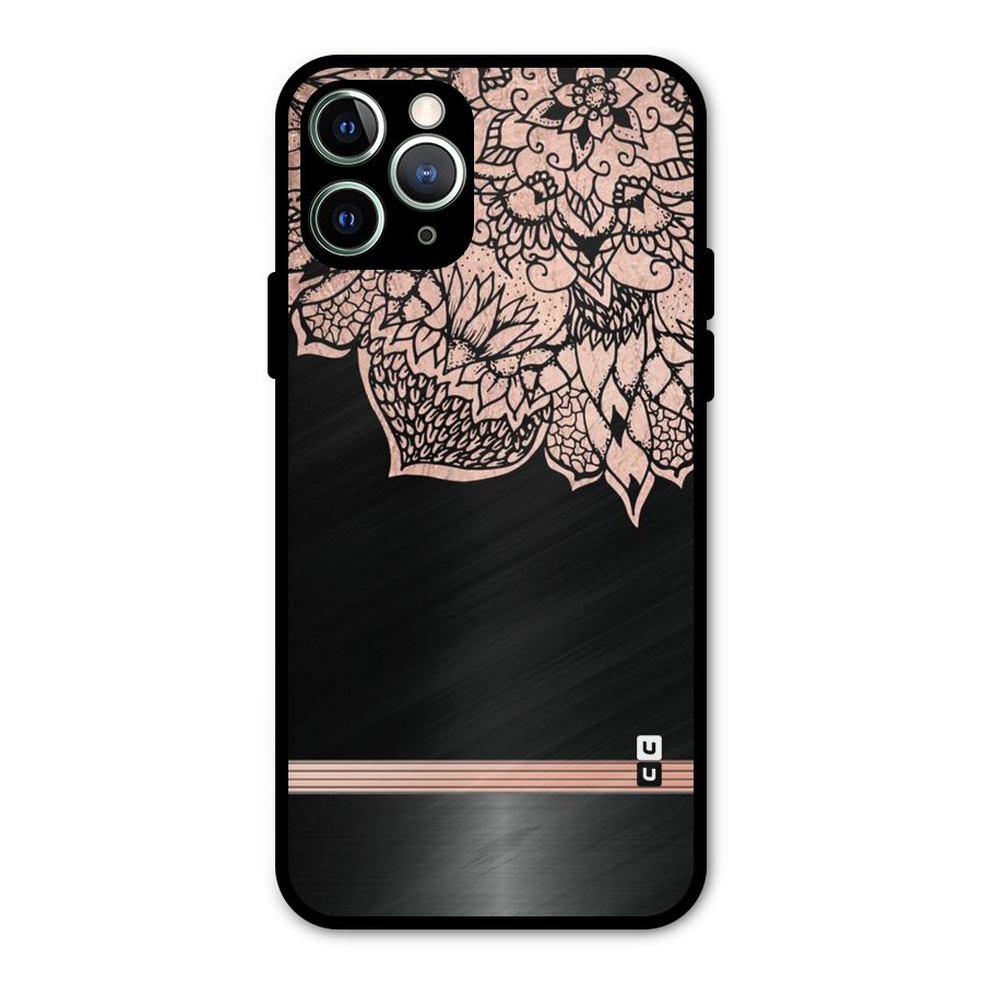 Classic Black Sleak Design Metal Back Case for iPhone 11 Pro Max