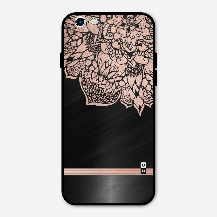 Classic Black Sleak Design Metal Back Case for iPhone 6 6s