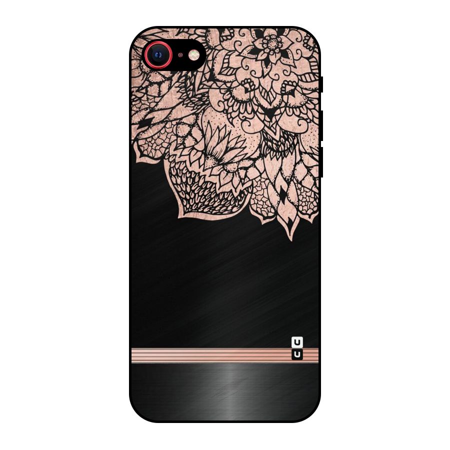 Classic Black Sleak Design Metal Back Case for iPhone 7