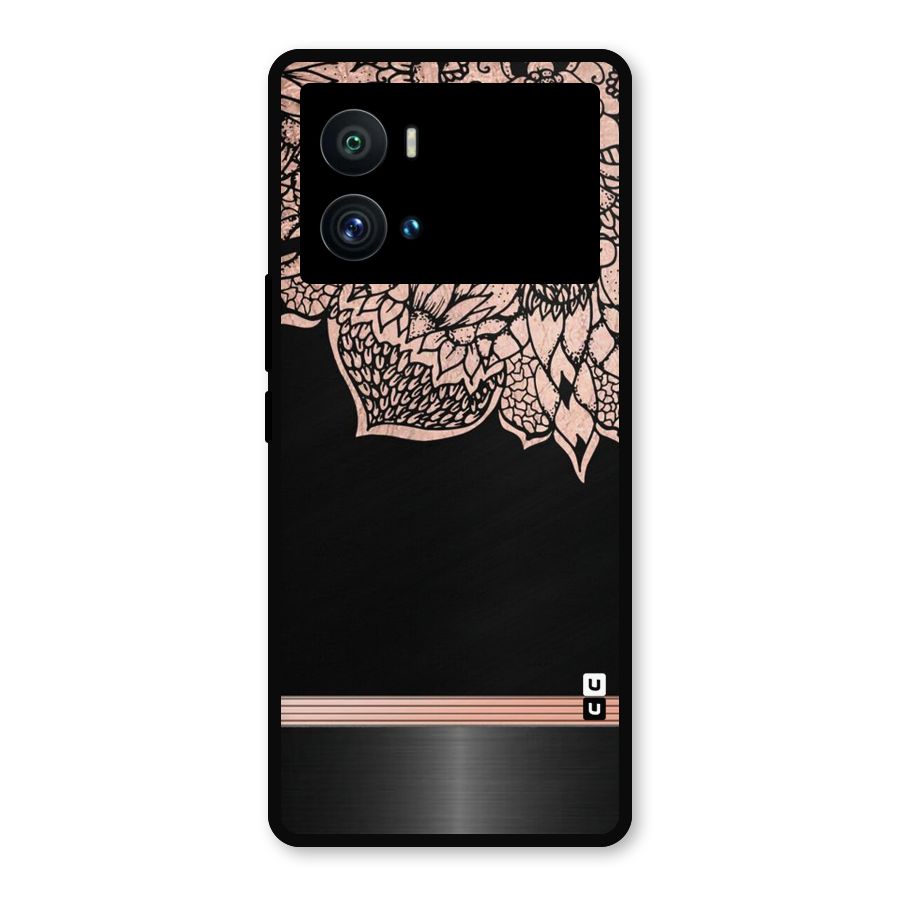 Classic Black Sleak Design Metal Back Case for iQOO 9 Pro