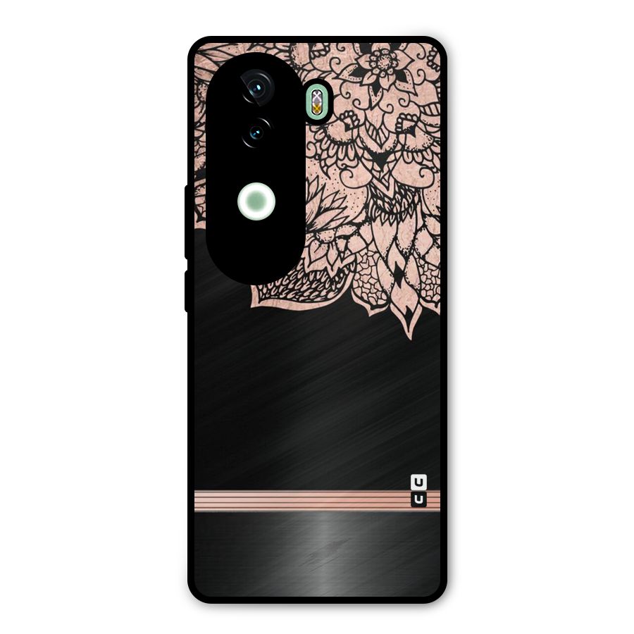 Classic Black Sleak Design Metal Back Case for iQOO Z9s