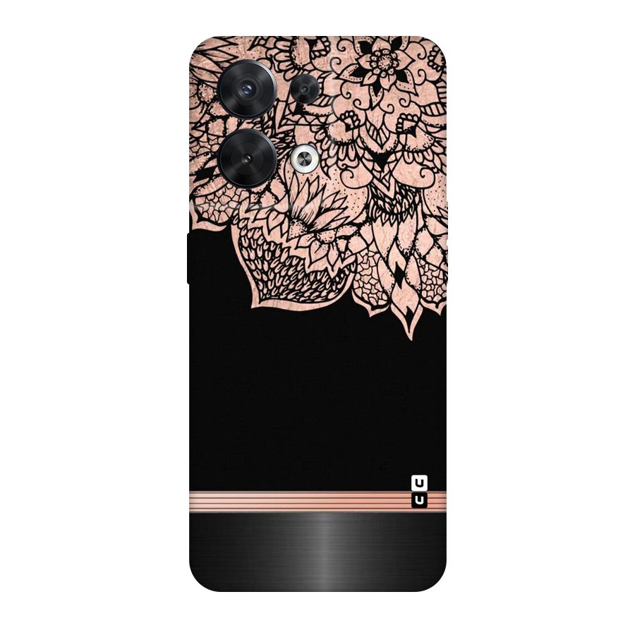Classic Black Sleak Design Original Polycarbonate Back Case for Oppo Reno8 5G