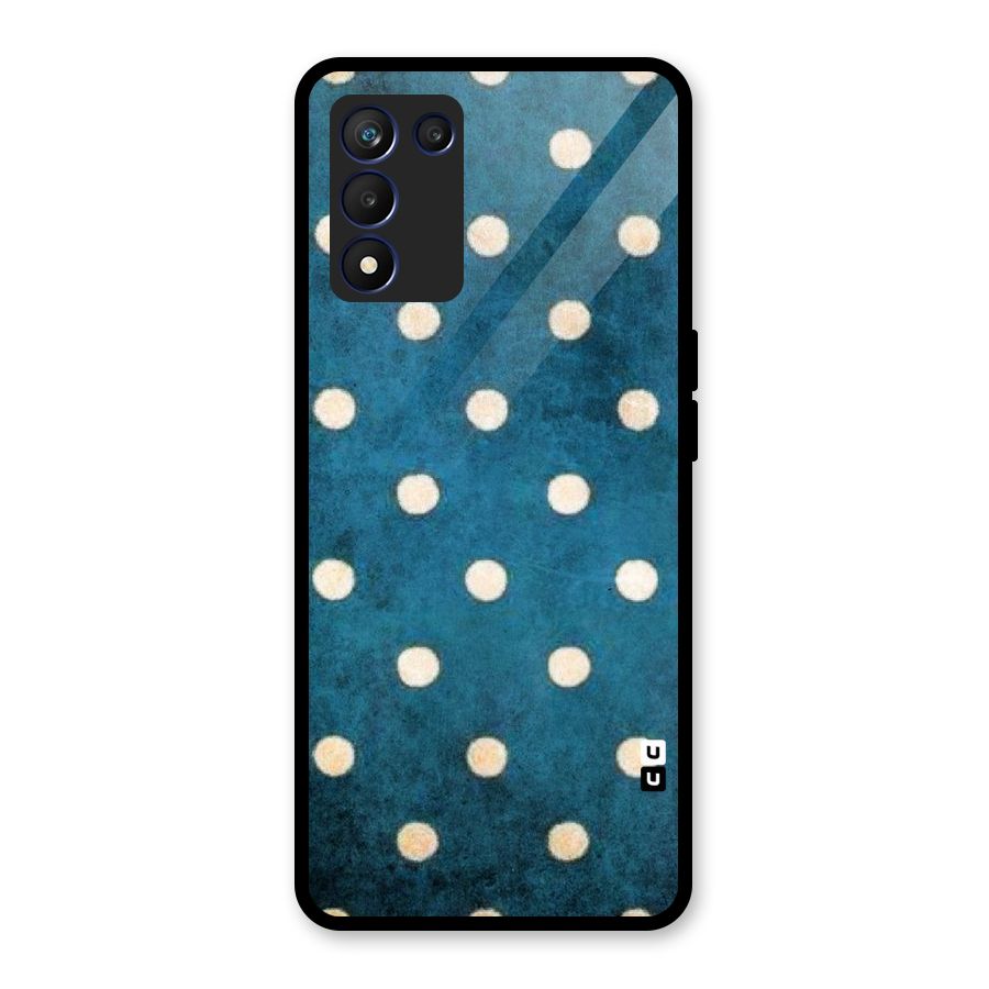 Classic Blue Polka Glass Back Case for Realme 9 5G Speed