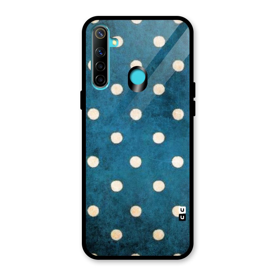 Classic Blue Polka Glass Back Case for Realme Narzo 10