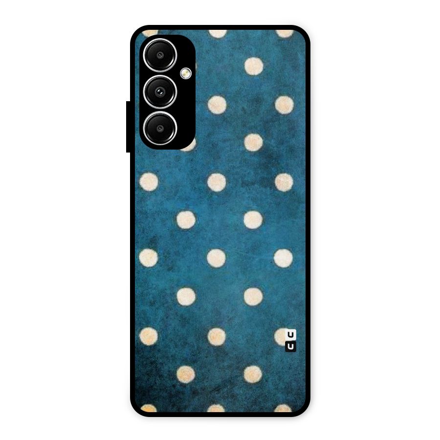 Classic Blue Polka Metal Back Case for Galaxy A05s