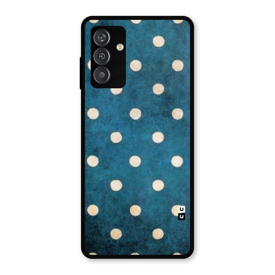 Classic Blue Polka Metal Back Case for Galaxy F13