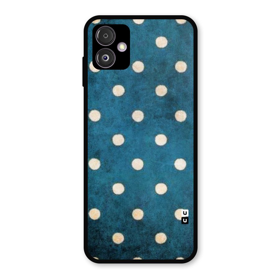 Classic Blue Polka Metal Back Case for Galaxy F14