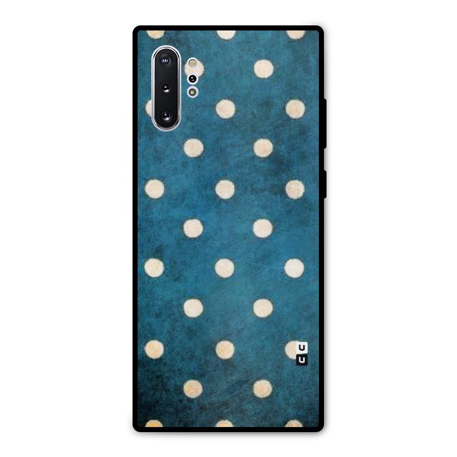 Classic Blue Polka Metal Back Case for Galaxy Note 10 Plus