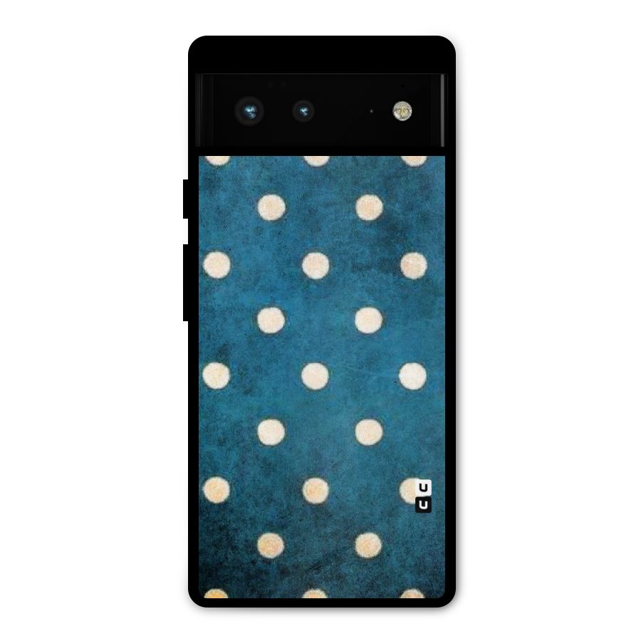 Classic Blue Polka Metal Back Case for Google Pixel 6