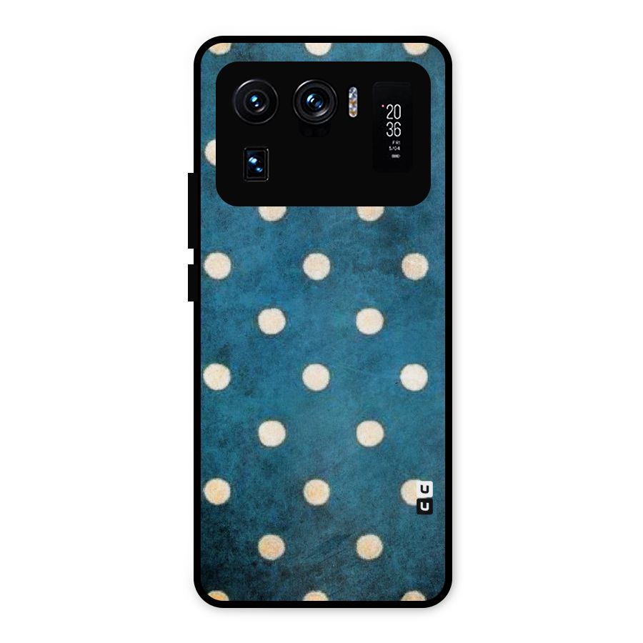 Classic Blue Polka Metal Back Case for Mi 11 Ultra
