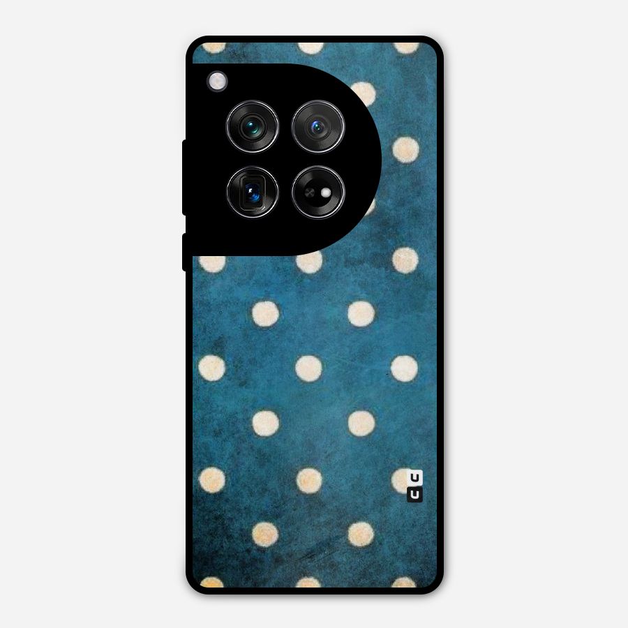 Classic Blue Polka Metal Back Case for OnePlus 12