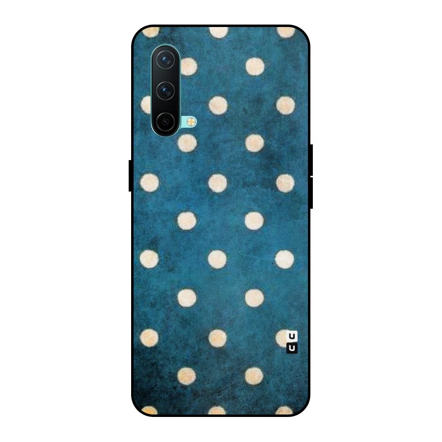 Classic Blue Polka Metal Back Case for OnePlus Nord CE 5G