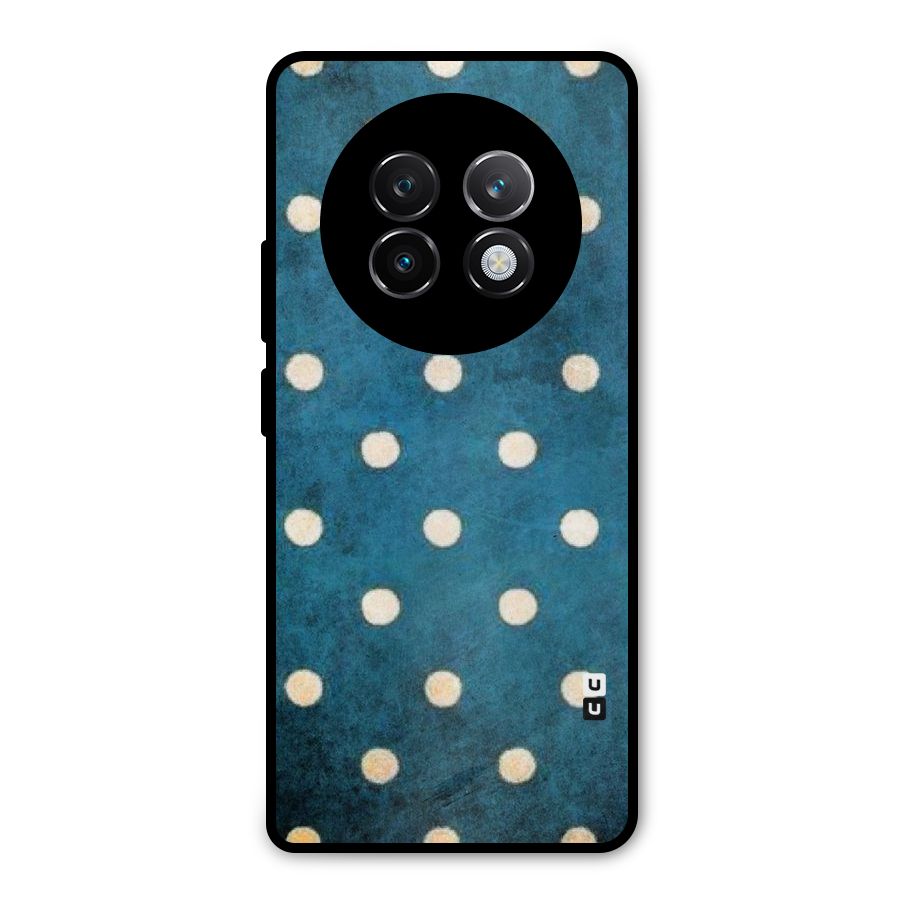 Classic Blue Polka Metal Back Case for Realme 13 Plus
