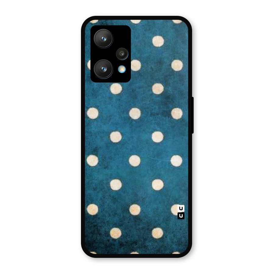 Classic Blue Polka Metal Back Case for Realme 9