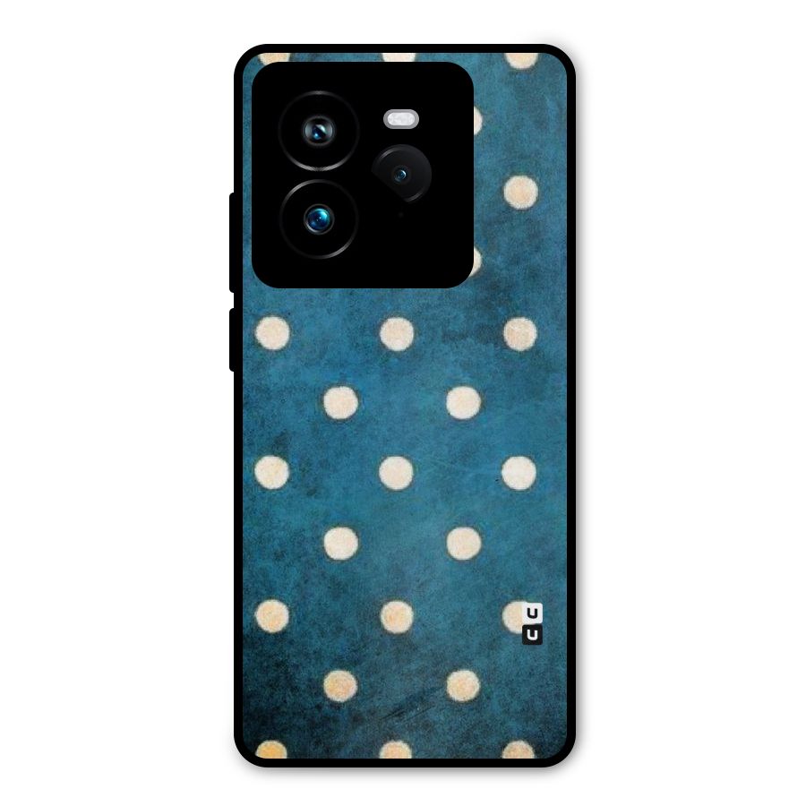 Classic Blue Polka Metal Back Case for Realme GT 7 Pro
