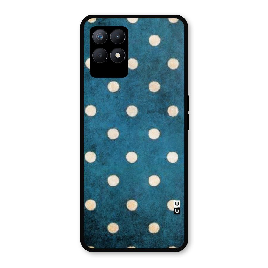 Classic Blue Polka Metal Back Case for Realme Narzo 50