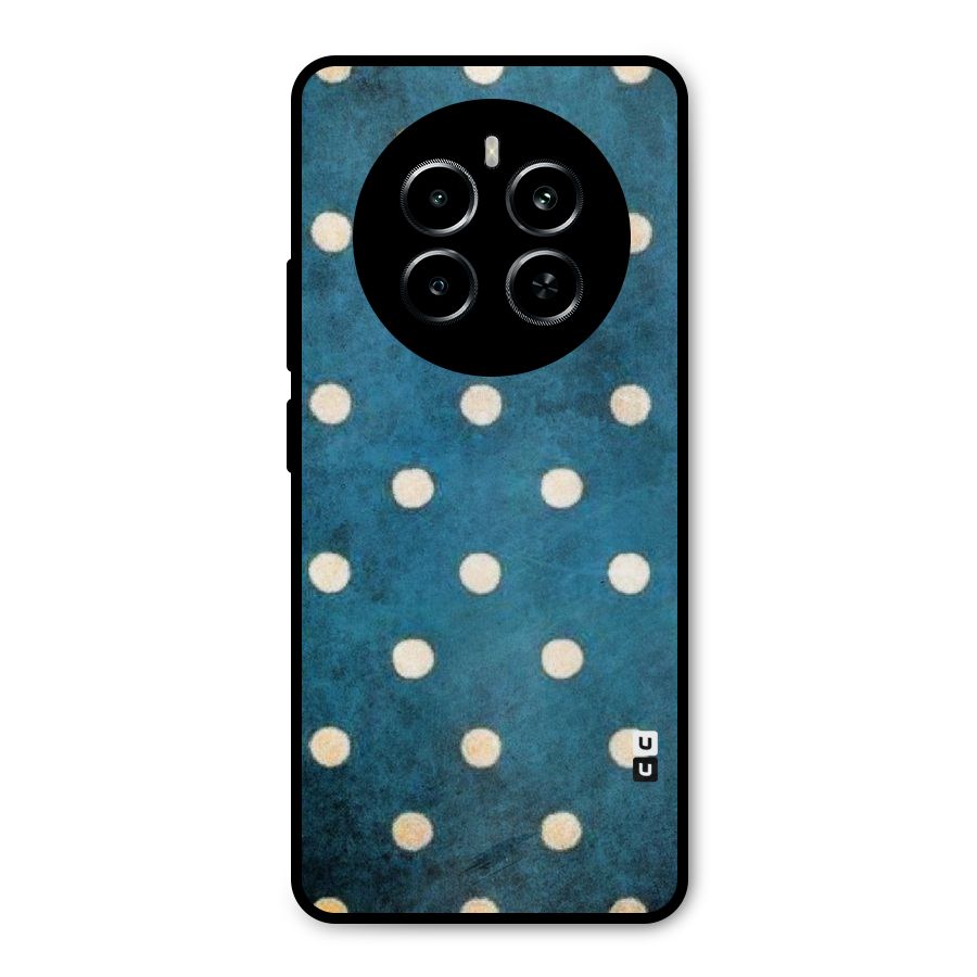 Classic Blue Polka Metal Back Case for Realme P1