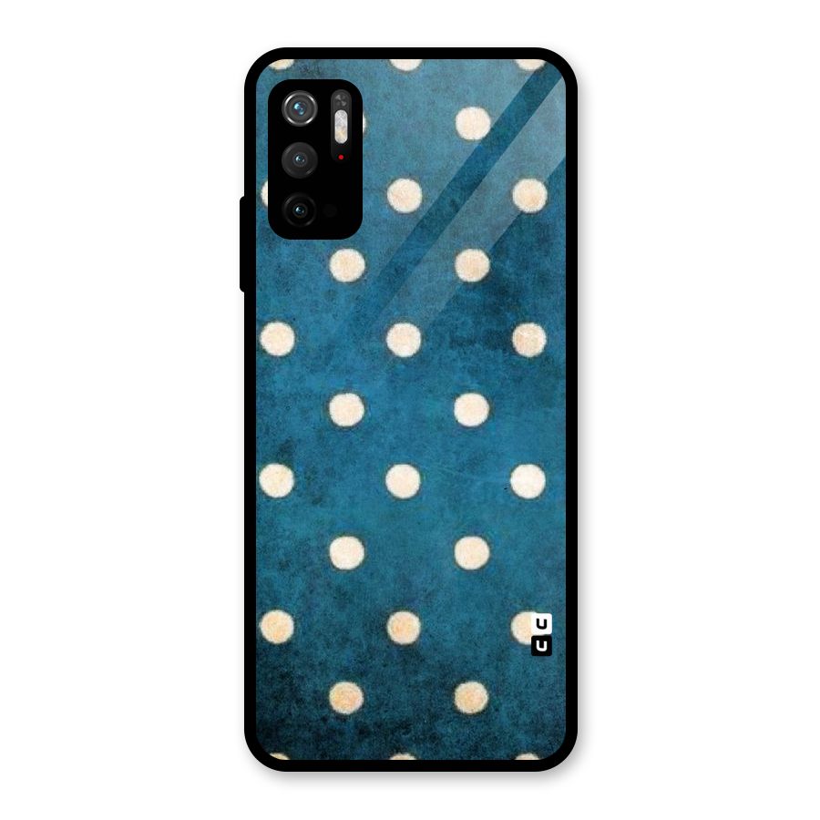 Classic Blue Polka Metal Back Case for Redmi Note 10T 5G