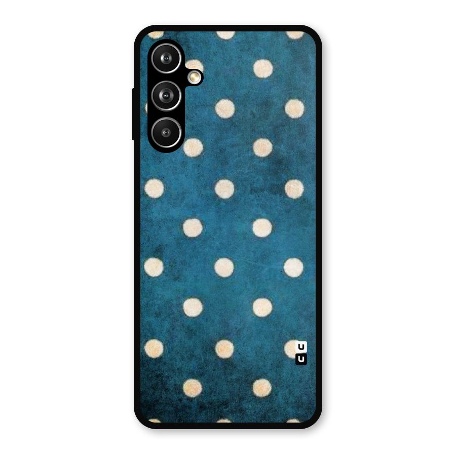 Classic Blue Polka Metal Back Case for Samsung Galaxy M54