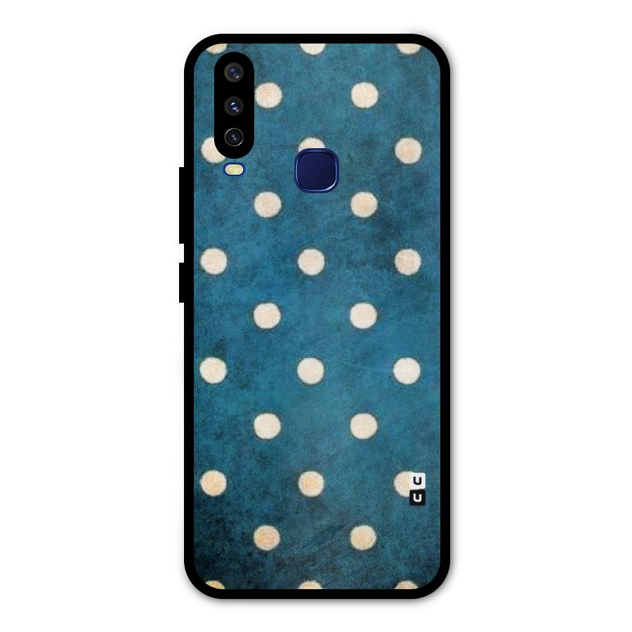 Classic Blue Polka Metal Back Case for Vivo Y12