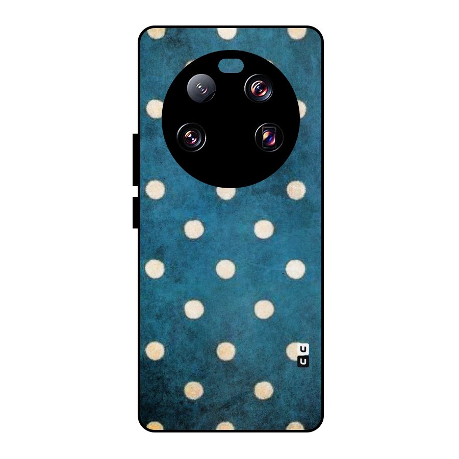 Classic Blue Polka Metal Back Case for Xiaomi 13 Ultra