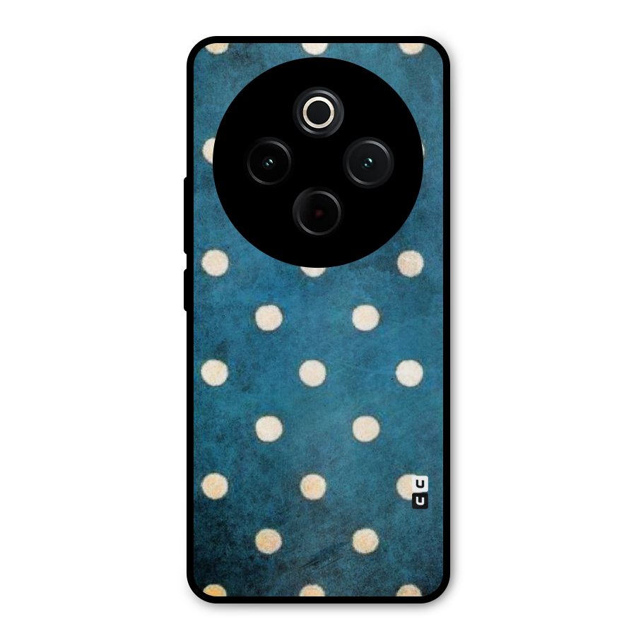 Classic Blue Polka Metal Back Case for iQOO Z10