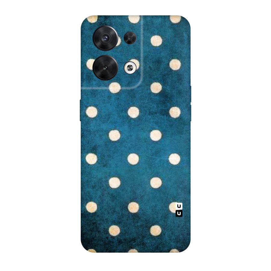 Classic Blue Polka Original Polycarbonate Back Case for Oppo Reno8 5G