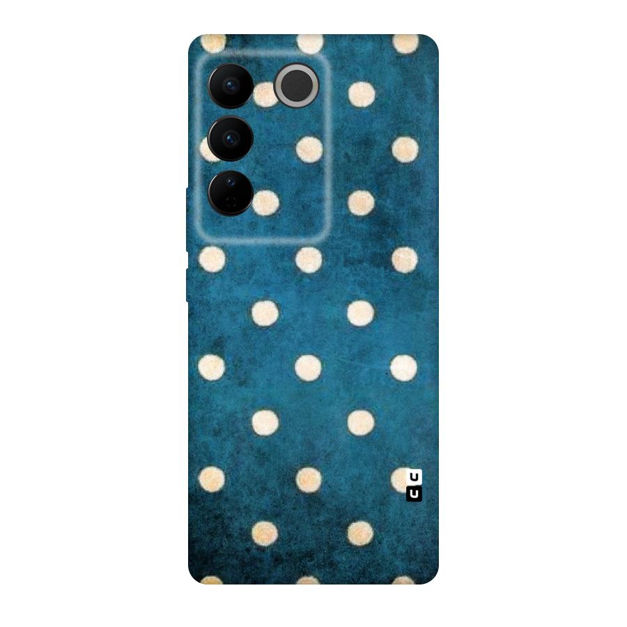 Classic Blue Polka Original Polycarbonate Back Case for Vivo V27