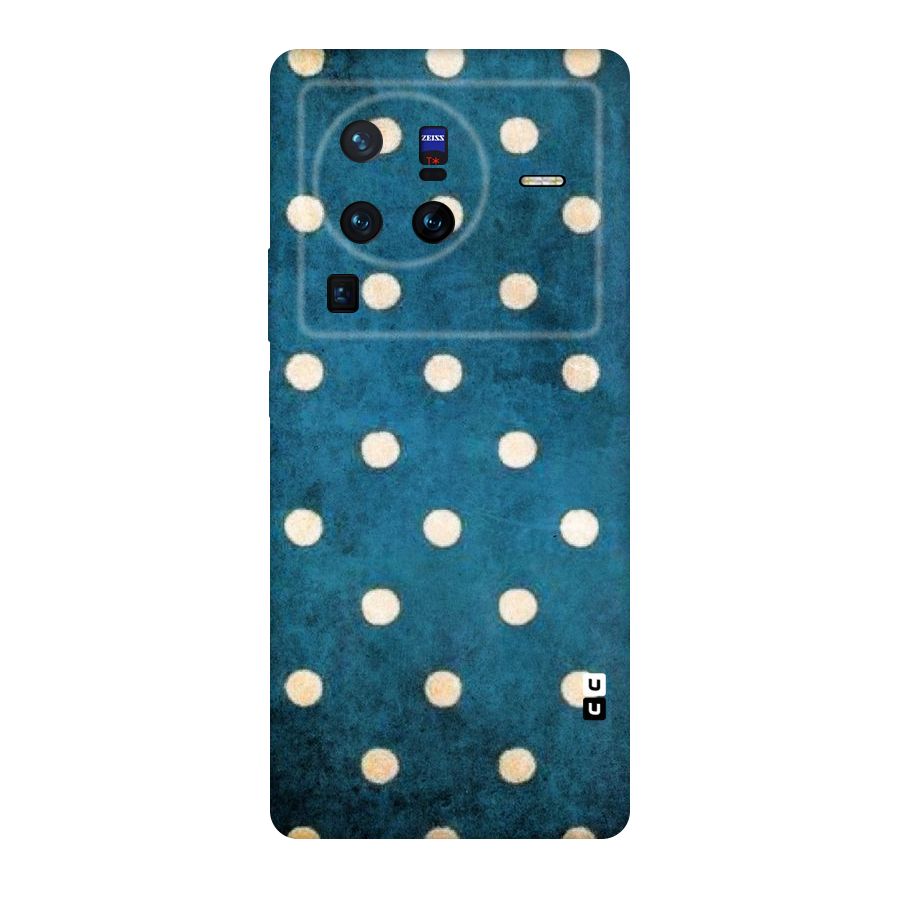 Classic Blue Polka Original Polycarbonate Back Case for Vivo X80