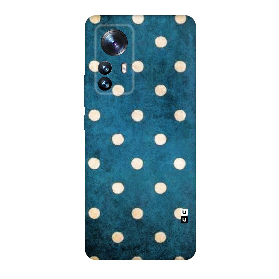 Classic Blue Polka Original Polycarbonate Back Case for Xiaomi 12 Pro