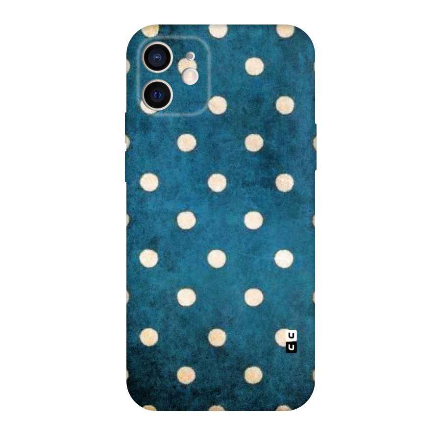 Classic Blue Polka Original Polycarbonate Back Case for iPhone 12