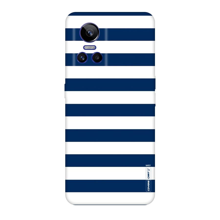 Classic Blue White Stripes Original Polycarbonate Back Case for Realme GT Neo 3