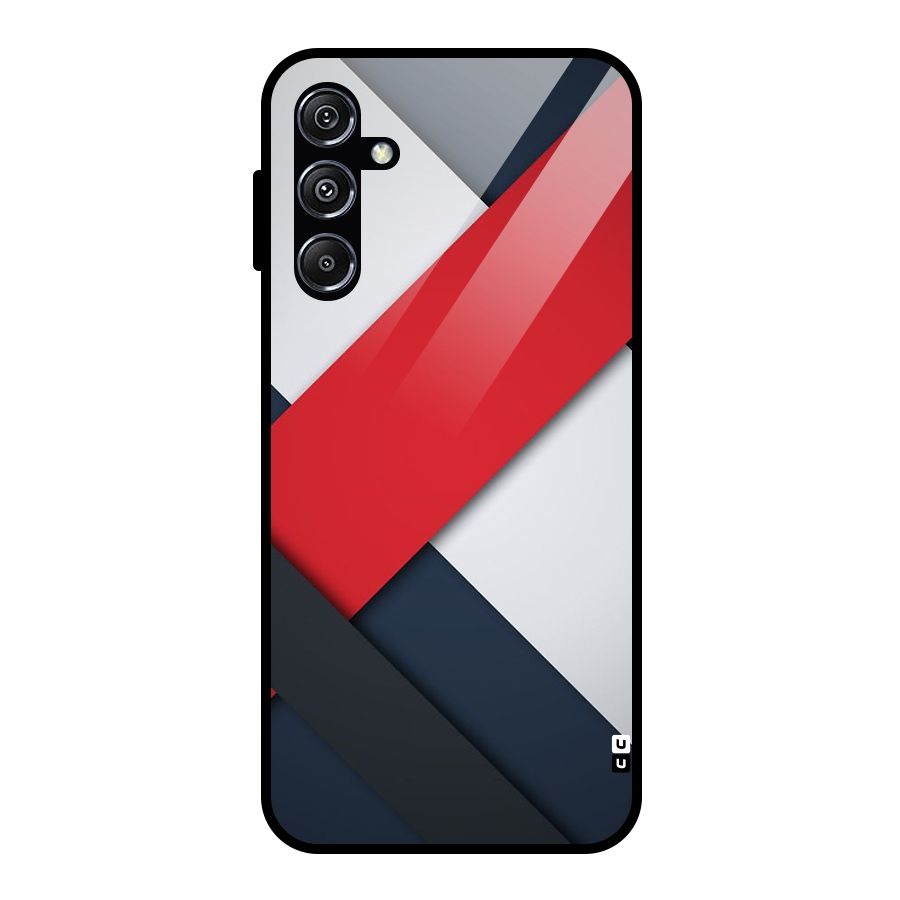 Classic Bold Glass Back Case for Galaxy M34 5G
