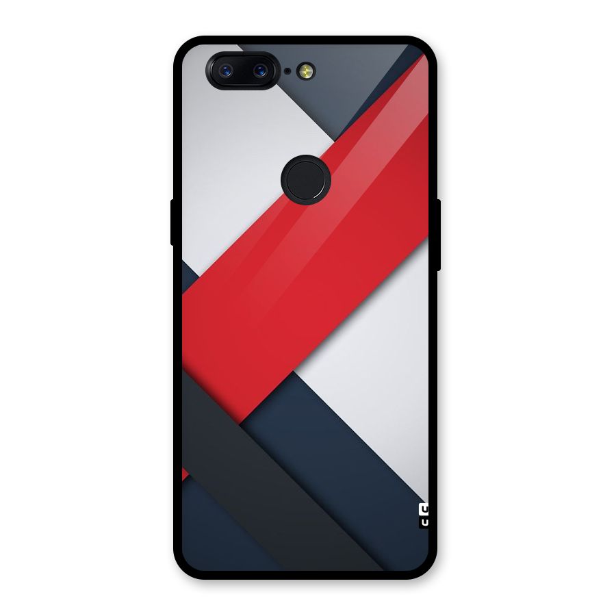 Classic Bold Glass Back Case for OnePlus 5T
