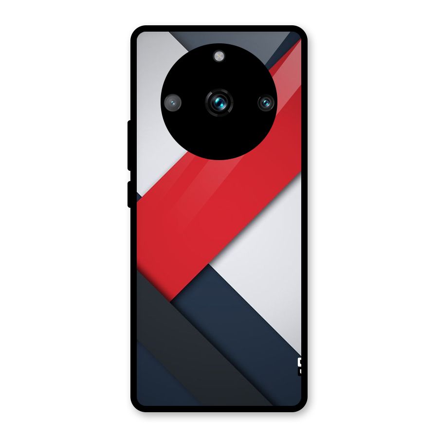 Classic Bold Glass Back Case for Realme 11 Pro Plus
