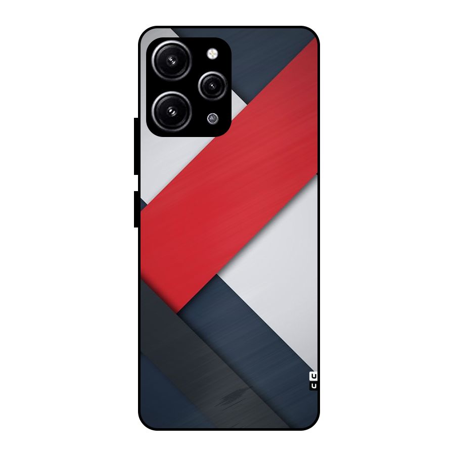 Classic Bold Glass Back Case for Redmi 12 4G