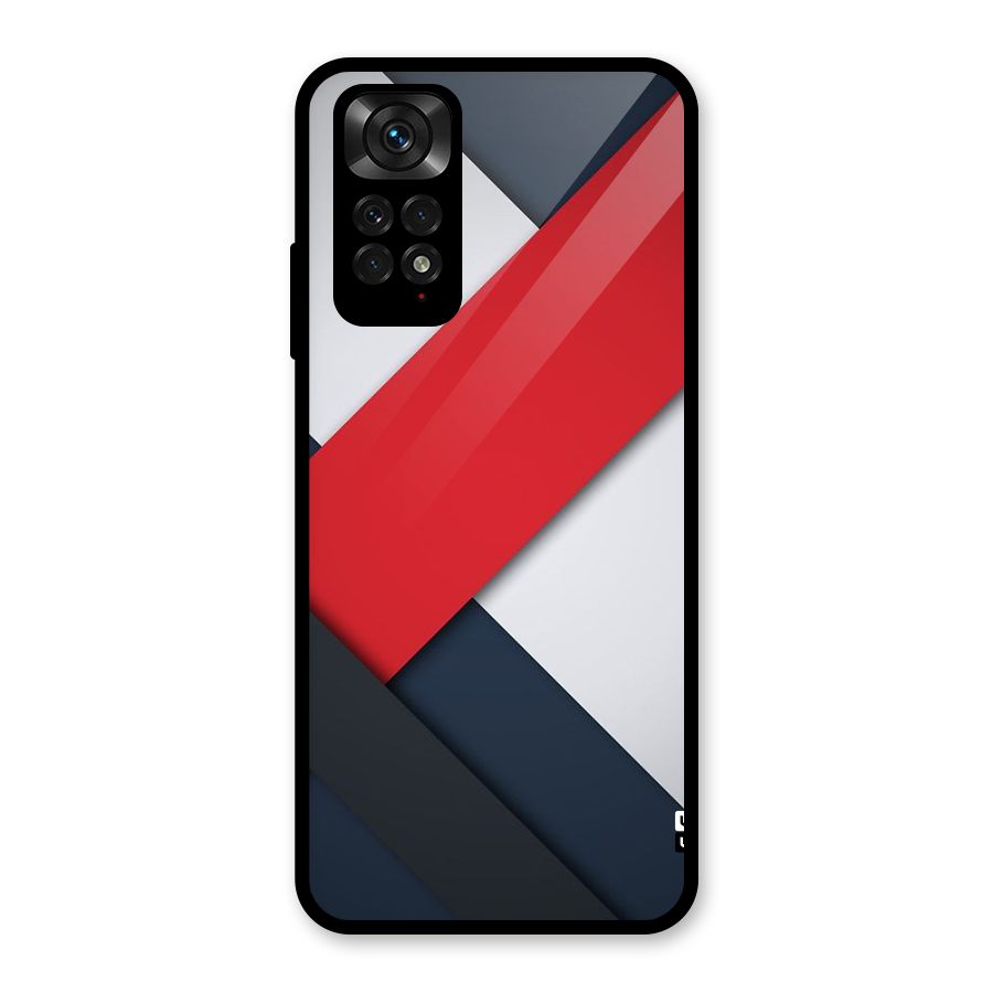 Classic Bold Glass Back Case for Redmi Note 11S