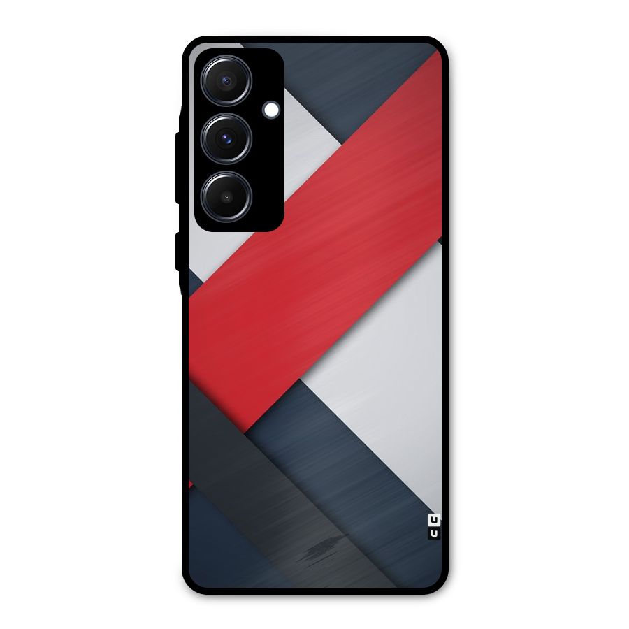 Classic Bold Metal Back Case for Galaxy A55