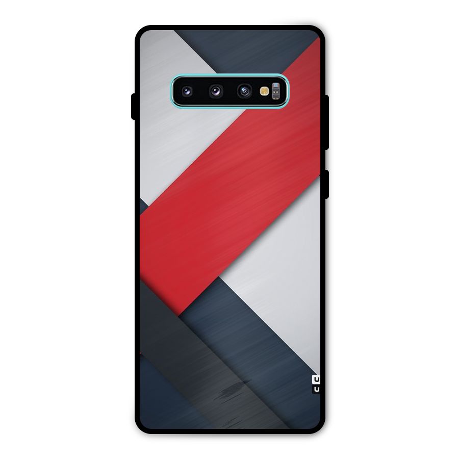 Classic Bold Metal Back Case for Galaxy S10 Plus