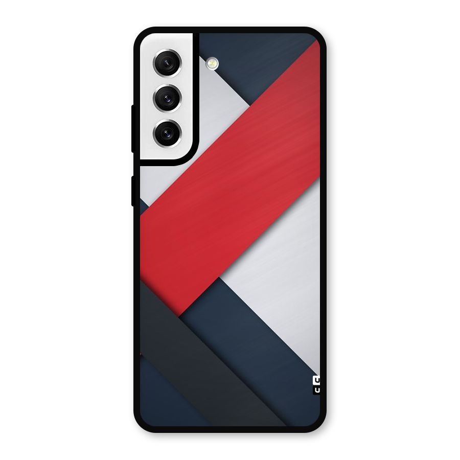 Classic Bold Metal Back Case for Galaxy S21 FE 5G