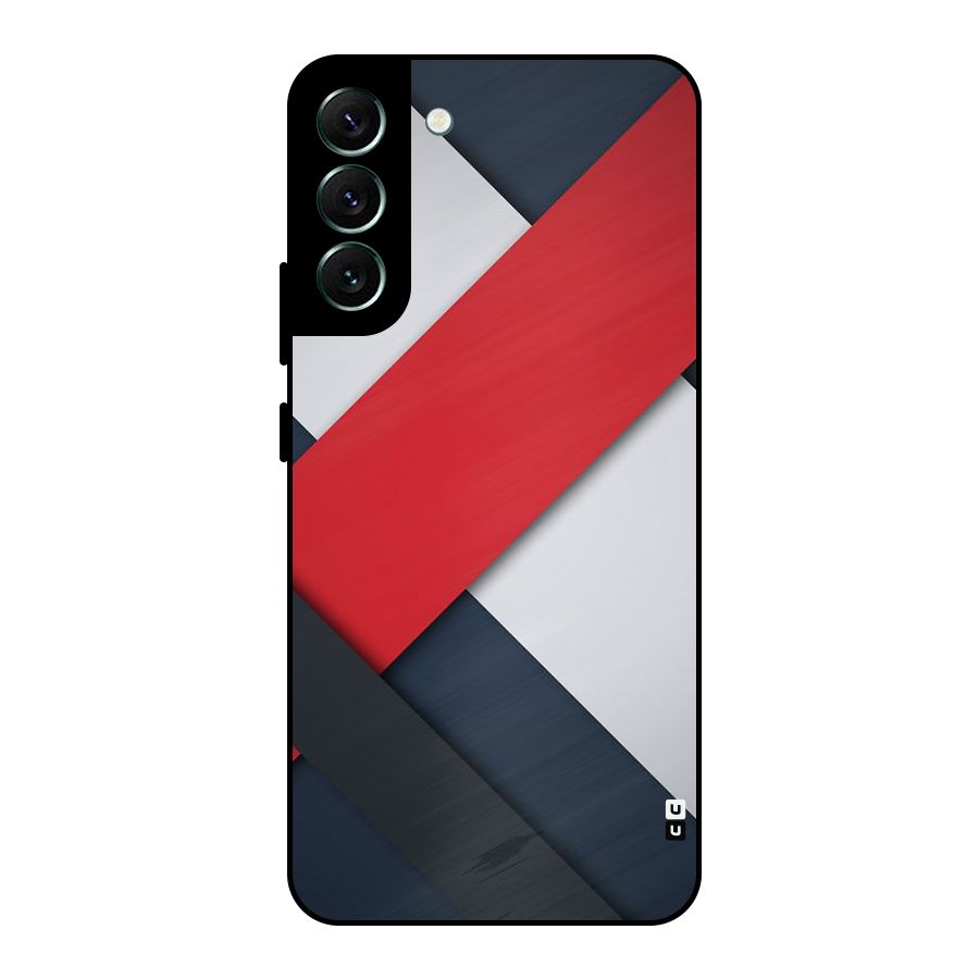 Classic Bold Metal Back Case for Galaxy S22 Plus 5G